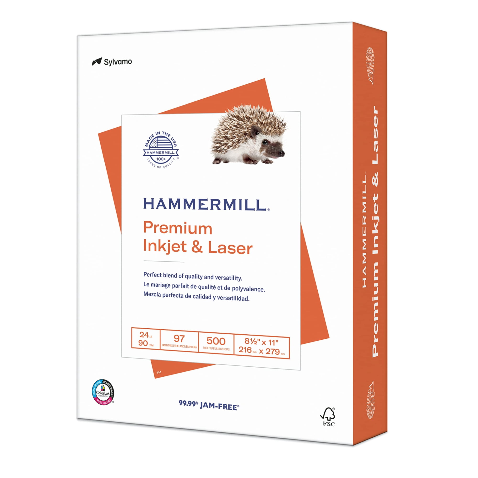 Impresora Paper Hammermill Premium De Inyección De Tinta Y Láser, 24 Libras, 500 S