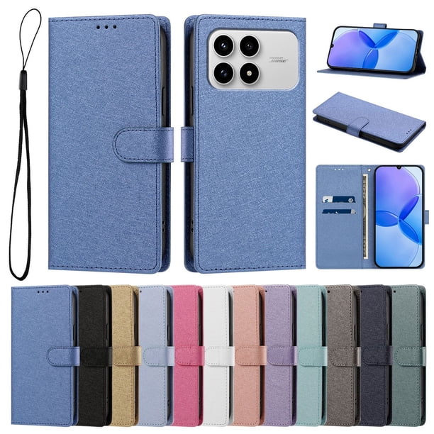 Cartera Protectora para Xiaomi Poco F8 Pro 5G con Soporte, Azul