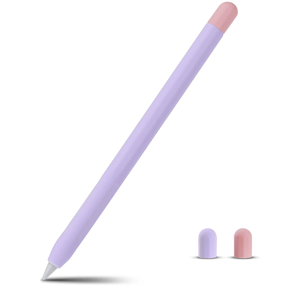 Genérico - Protector Funda Silicona Para Apple Pencil 2 Lila