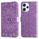 thumbnail image 4 of Funda tipo cartera FOXDOCK para Xiaomi Redmi 12 4G , diseño girasol en relieve, cuero PU, cierre magnético, soporte y tarjetero, 4 of 5