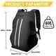 thumbnail image 2 of Mochila para motocicleta IMAGOA impermeable con detalles reflectantes para casco, 2 of 7