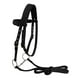 thumbnail image 2 of Brida De Caballo Arnés De Rienda Headstalls Extraíble Snaffle Nylon Correas Negro M, 2 of 5