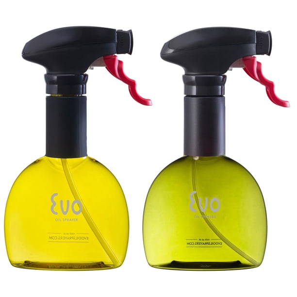 Pulverizador de aceite Evo Mini sin aerosol para aceite de oliva, 240 ml, paquete de 2
