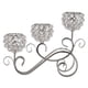 thumbnail image 1 of Portavelas Candelabro De 3 Brazos Candelabro Centro De Mesa De Boda Plata, 1 of 5