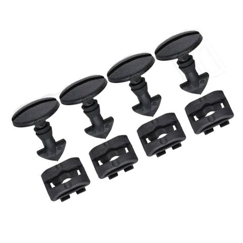 Magideal - 4 X Cubierta De Ojo De Remolque De Parachoques Clips Giratorios Embellecedor De Ojo De Remolque Soporte De Guardabarros De Fijación Para Discovery 3 4 Estilo C