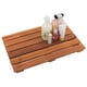 thumbnail image 1 of Alfombrilla de ducha de teca VaeFae Luxury Spa, antideslizante, 50 x 33 cm, 1 of 7