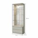 thumbnail image 3 of Vitrina Diamante 2 Puertas Mdf Blanco, 3 of 5
