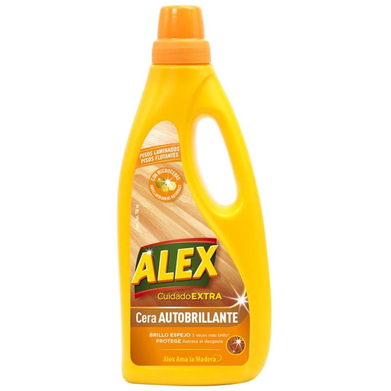 Alex - Cera Para Pisos Líquida Laminados Autobrillante Botella