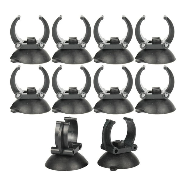 10 piezas de ventosas para calentador de acuario, clips de fijación, soportes para varillas de calefacción, abrazaderas para ventosa de acuario, clips