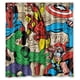 thumbnail image 1 of Cortina de ducha de Capitán América, Thor, Vengador Verde, juego de cortina de baño con ganchos, tamaño 60 x 72 pulgadas, 1 of 3