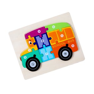 Bothyi - Juguete Rompecabezas De Madera Juguete Preescolar Bloques Montessori Para Niños Niño Niña Coche Para Niños