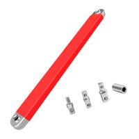 Ioensy - Juego De Llaves De Extensión Descentradas De Alcance Estrecho Para Taller, Garaje, Color Rojo