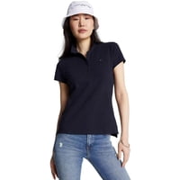 Polo Tommy Hilfiger Para Mujer, Corte Ajustado, Algodón Elástico
