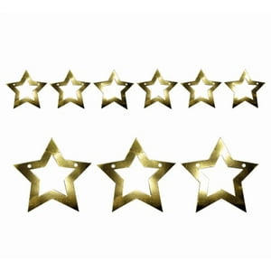 Genérico - Guirnalda Estrella 3M Doble Dorado Metal X1 Uni