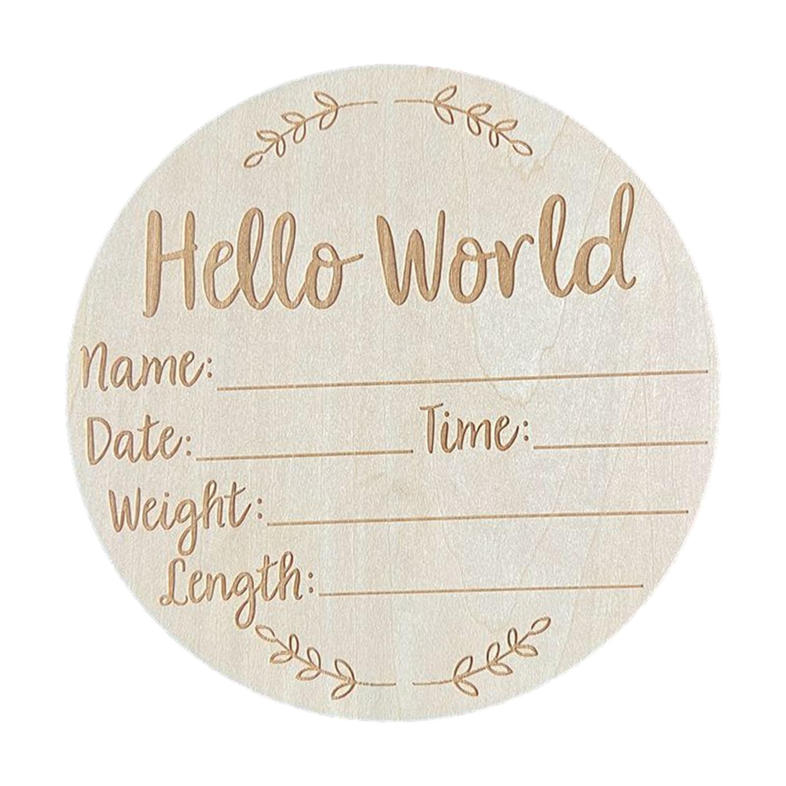 Magideal - Señal De Anuncio Para Recién Nacido, Señal De Bienvenida Para Bebé, Regalo De Guardería Para Baby Shower, Señales De Nombre De Bebé De Nacimiento, Señ Estilo A