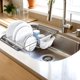 thumbnail image 4 of Escurridor de platos Simple Houseware de acero inoxidable, 2 compartimentos, 14 platos, 4 of 9