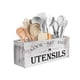 thumbnail image 1 of Soporte para utensilios de cocina Suli extra grande con 4 compartimentos, color blanco, 1 of 8