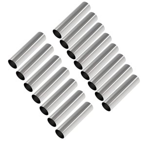 Bothyi - 15 Tubos De Acero Inoxidable Con Forma De Cannoli Antiadherentes Para Conos De Helado Y Tortitas