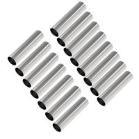 Bothyi - 15 Tubos De Acero Inoxidable Con Forma De Cannoli Antiadherentes Para Conos De Helado Y Tortitas