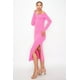 thumbnail image 2 of Vestido Midi De Canalé Con Hombros Descubiertos, 2 of 5