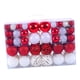 thumbnail image 4 of 100 Piezas Bolas De Navidad Adornos Decoración De Árbol De Navidad Para Corona Porche Invierno Rojo Y Blanco, 4 of 5