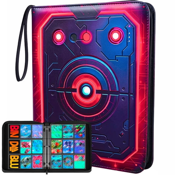 Archivador de cartas Bindablu de 900 bolsillos, cuero PU 3D impermeable