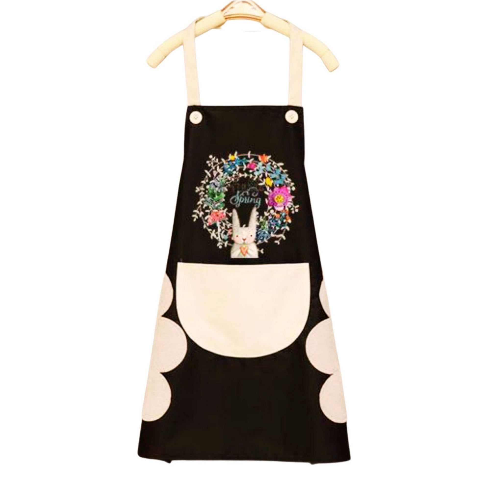 Handydeco - Delantal De Cocina Impermermeable Con Bolsillo Y Toallas