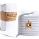 thumbnail image 1 of Paño de cocina LIVINATI 71 cm Algodón Pack de 12 Blanco (bolsa de harina), 1 of 7