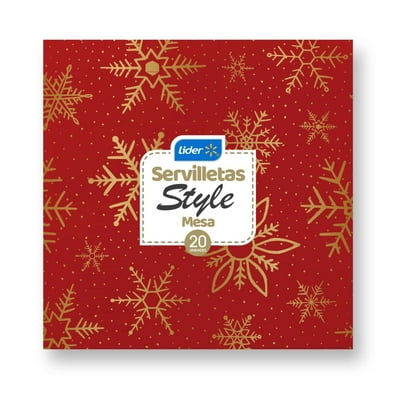 Servilleta Mesa Navidad 33X33 Cm 20 Un Lider