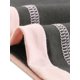 thumbnail image 5 of INSPIRE CHIC Camisón de Manga Corta para Mujer, Vestido de Dormir de Mezcla de Algodón Suave con Ribete en Contraste y Cuello en V para Primavera Verano XS Gris, 5 of 6