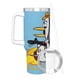 thumbnail image 3 of Tennessee Tuxedo y Sus Cuentos Vaso aislado de acero inoxidable con asa, diseño temático, regalo para familia, amigos y fans; incluye pajita y encaja en el portavasos estándar, 40 oz, 3 of 6
