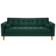 thumbnail image 1 of Sofa Retro 3cg Felpa 01 Verde Botella, 1 of 6