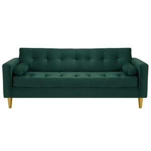 Bodevir - Sofa Retro 3Cg Felpa 01 Verde Botella