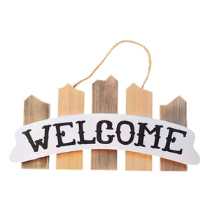 Bothyi - Letrero De Bienvenida De Madera Rústica, Colgador De Puerta, Placa De Arte Para Puerta Delantera, Hogar, Estilo Interior A