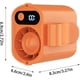 thumbnail image 3 of Ventilador coche rotación 360° pantalla LED USB recargable clip camping gimnasio, 3 of 5