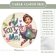 thumbnail image 2 of Fancy Nancy theme Fitted Round Tablecloths Elastic Edged Table Covers Waterproof Table Cloth For Kitchen Holiday Party Tables Decor 120cm, 2 of 6