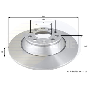 Disco Freno Para Auto Comline Adc1471