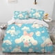 thumbnail image 1 of v2365 Bed Sheets Cinnamoroll Bedding Sets Cartoon Comforter Cover Quilt Bed Cover Duvet Cover Pillow Case - Pieces Sets Bedroom Decor 3-Piece Bedding Set (1 Duvet Cover + 2 Pillow Shams) Bed Sheets ju, 1 of 5