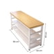 thumbnail image 4 of Estantería Organizadora De Cocina 3 Niveles 80x40x80cm Mesa Gruesa 30mm Estilo Nórdico Estructura Metálica Reforzada Microondas Despensa, 4 of 5