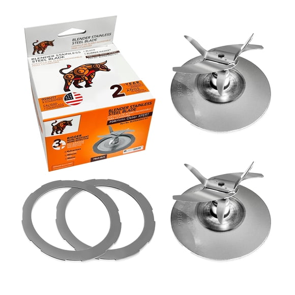 Paquete de 2 cuchillas de repuesto compatibles con licuadora Oster Pro 1200