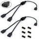 thumbnail image 2 of Cable Splitter ARGB Jstincal 1 a 2 5V 3 pines hembra a hembra 30 cm, 2 of 3