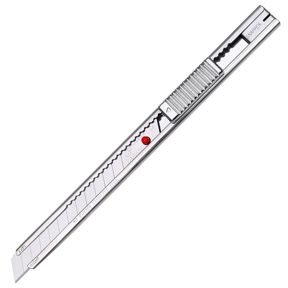 Cúter utilitario NT Cutter PRO A-1P de acero inoxidable de 9 mm