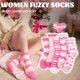 thumbnail image 2 of Calcetines Fuzzy Anlisim para mujer, cómodos y esponjosos, 6 pares, rosas, 2 of 6