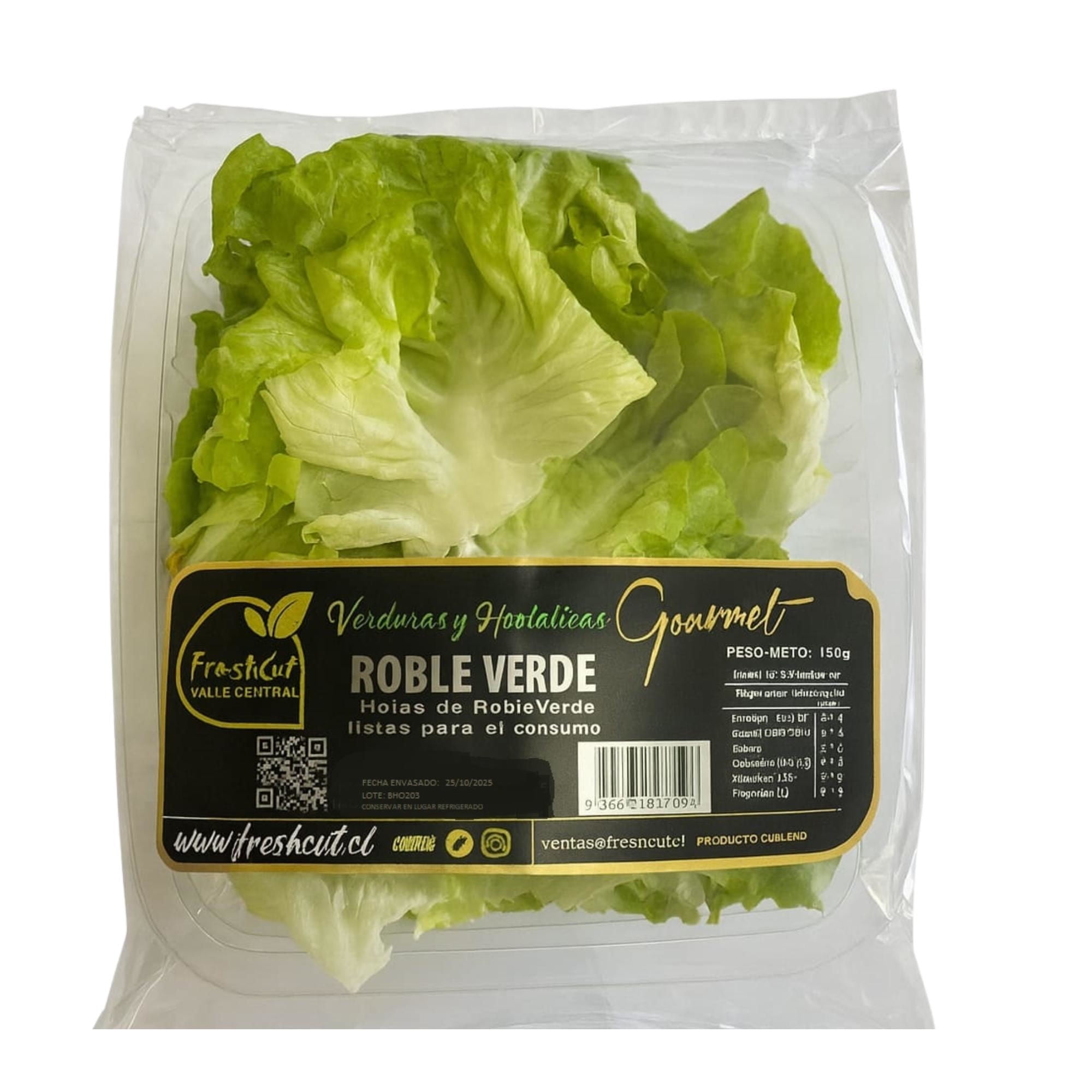 Lechuga Roble Verde Pote 150 g