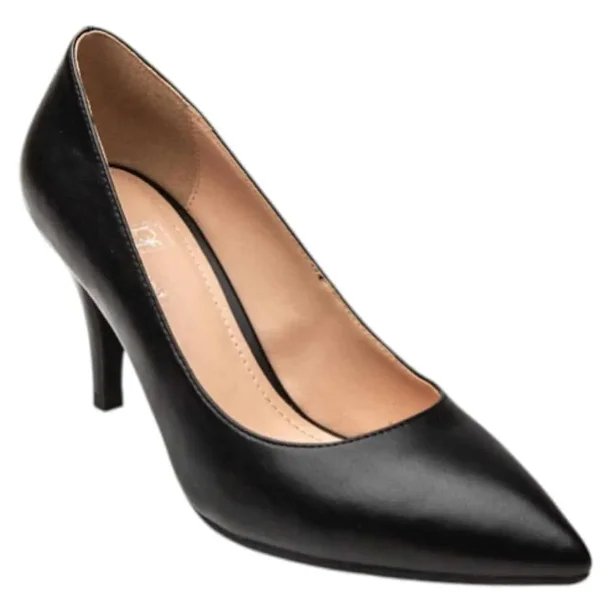 Zapato Taco Formal Mujer Negro Bonny Franco
