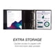 thumbnail image 5 of Binder Durable De 4 Pulgadas Con Anillo En D Negro Con Cierre Paquete De 2, 5 of 7