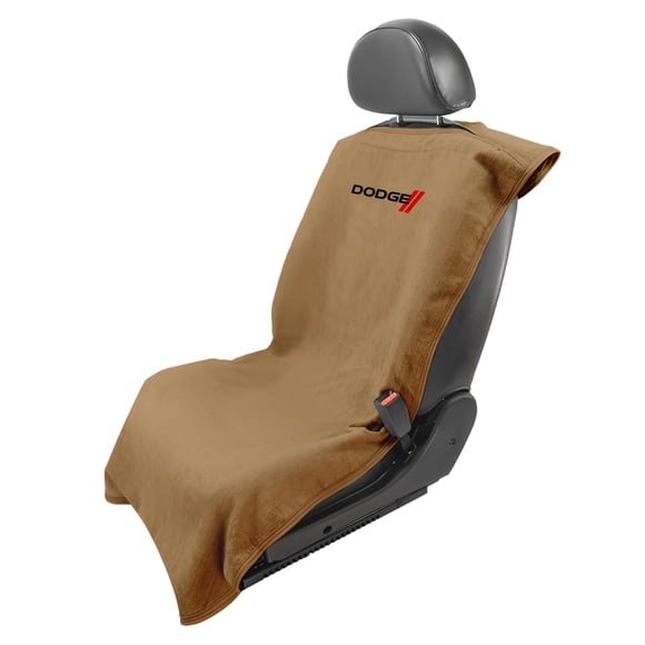 Protector de asiento de coche Toalla Seat Armour para Dodge, color canela