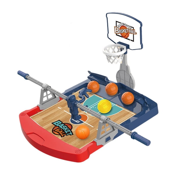Juego de juegos de baloncesto de mesa, mini juego de baloncesto, juguetes divertidos de baloncesto, juguetes de escritorio de baloncesto para niños, n con 5 bolas
