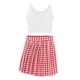 thumbnail image 3 of Ropa De Mu?ecas Falda Plisada 1/3 BJD Dress Up Accesorios Hechos A Mano Sin Mu?eca Rojo Blanco, 3 of 5