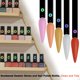 thumbnail image 3 of Palitos de muestra para uñas URGINO 100 piezas negro con adhesivos, 3 of 6